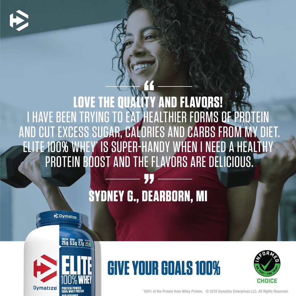 Dymatize Protein Powder Rich Chocolate 5 Lbs เวย์โปรตีน สูตรธรรมดา รส