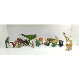 โมเดลฟิกเกอร์ของเล่นเเท้ ไดโนเสาร์ตัวใหญ่  ตัวนิ่ม กดเล่นได้ บีบได้ -dinosaur toy-01-ฟ้า ความสุงประมาณ10 นิ้ว