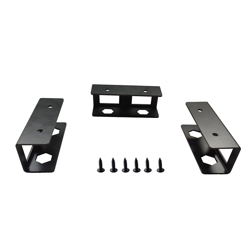 Under desk double decker laptop holder mount with screw under desk