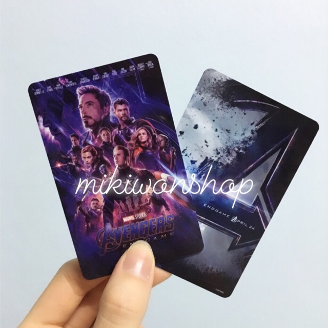 Major Avengers Endgame บัตรสะสมเปล่า (ไม่มีตั๋วหนัง)