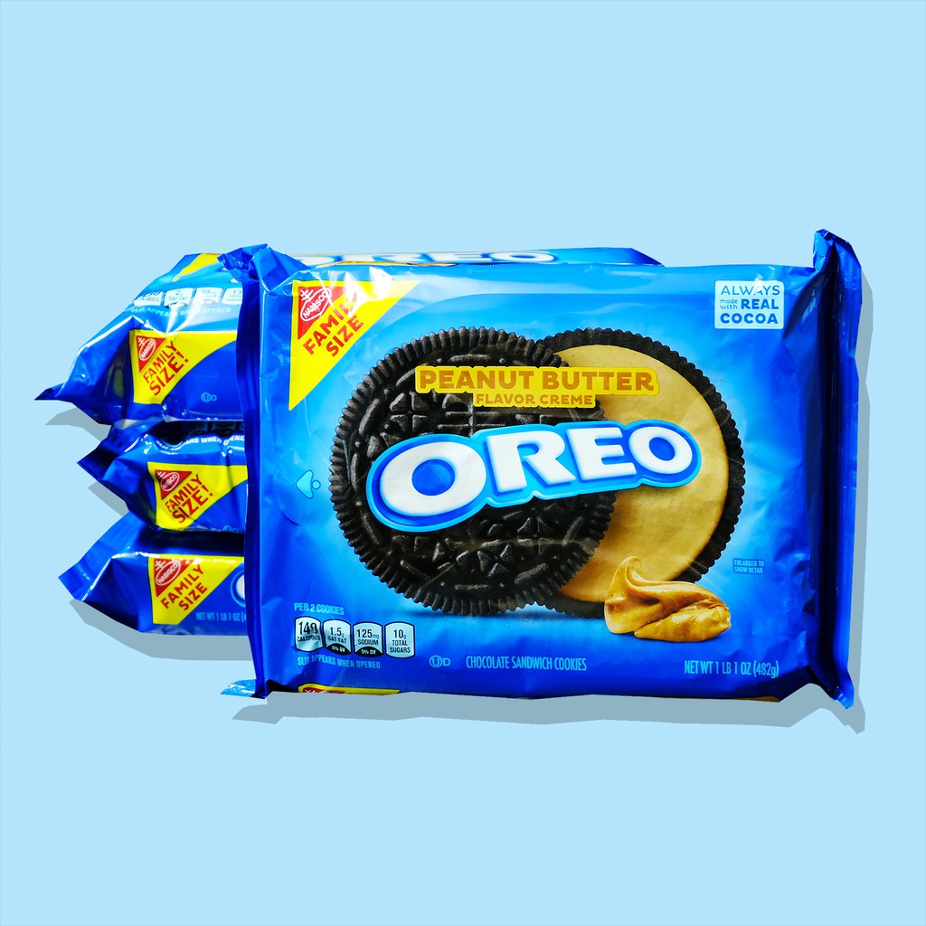 🍪🥜Oreo Peanut Butter (Family Size!) 🍪โอรีโอ้-รสเนยถั่ว(ไซส์ใหญ่) 🇺🇸 made in USA ✅