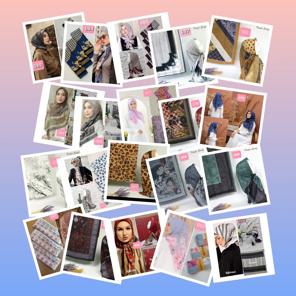 ผ้าคลุมฮิญาบ ทรงสี่เหลี่ยมผืนผ้า ทรงสี่เหลี่ยมผืนผ้า DM2