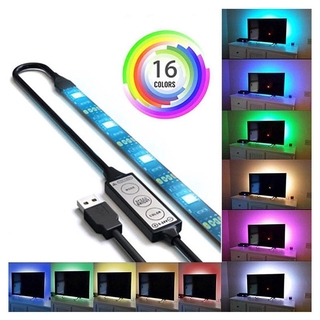 Usb Powered Rgb 5050 Led Strip โคมไฟ Tv พื้นหลังกันน้ํา ( กันน้ํา )