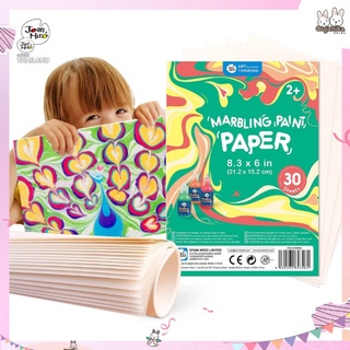 กระดาษพิมพ์ลายบนผิวน้ำจาก Joan Miro รุ่น Marbling Float Paper 30 Sheets เล่นคู่กับ Marbling Paint Kit