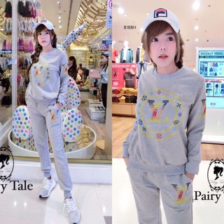 (8188) Set 2 ชิ้น เสื้อแขนยาว + กางเกงขายาว