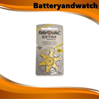 ถ่านใส่หูฟังเบอร์ 10 แพ็คละ 6 ชิ้น ถ่านเครื่องช่วยฟัง Rayovac