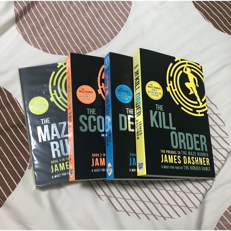 Maze runner book set หนังสือนิยายภาษาอังกฤษ