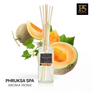 PHRUKSA SPA ก้านไม้หอมปรับอากาศ กลิ่นแคนตาลูป 50 มล. (Reed Diffuser Cantaloupe)แถมฟรี! ก้านไม้หวาย