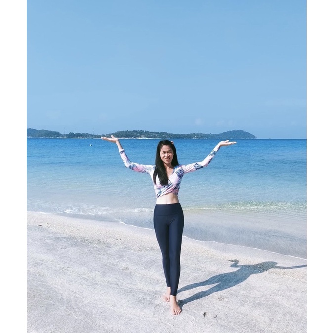 ชุดว่ายน้ำ เสื้อครอป พร้อมกางเกงขายาว - รูปที่ 5