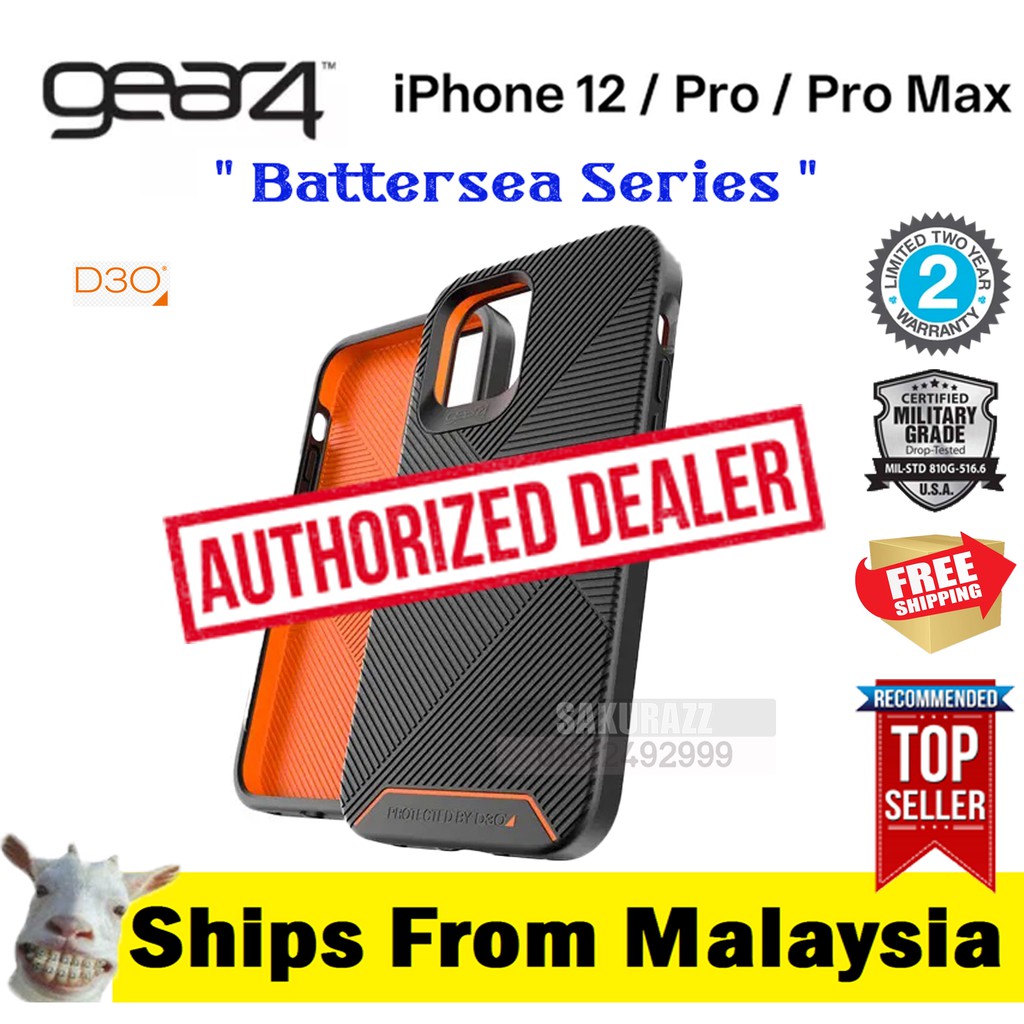 Gear4 เคสโทรศัพท์มือถือ ลาย Battersea Series [D30 Technology] สําหรับ iPhone 12 Mini 12 12 Pro 12 Pro Max