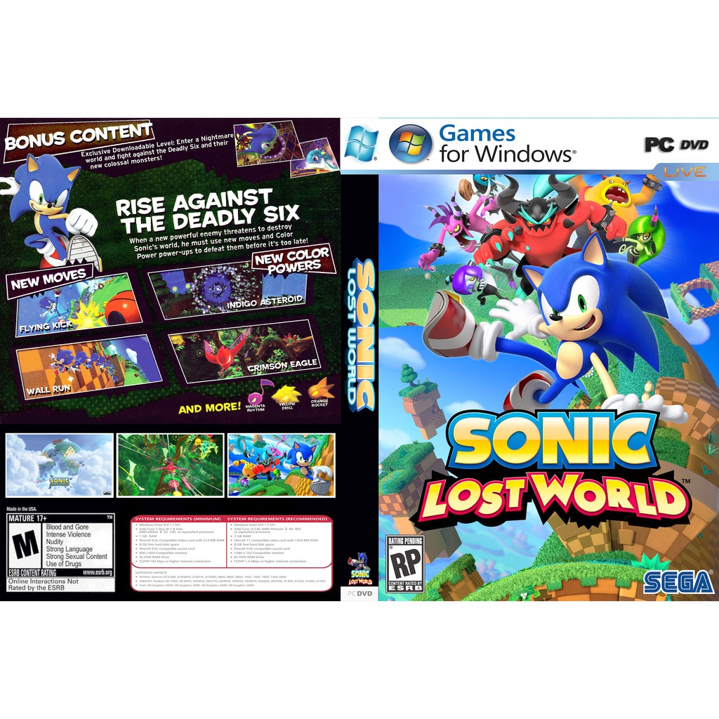เกมพีซี Sonic Lost World [ออฟไลน์]