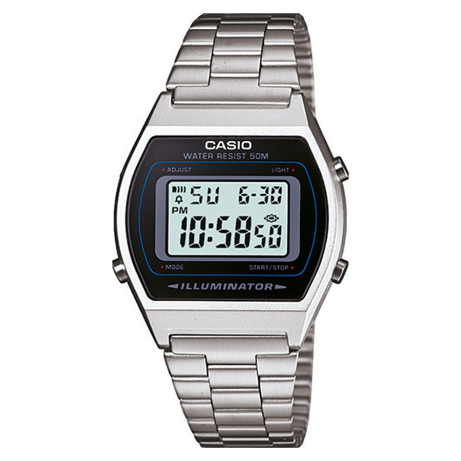 Casio Standard นาฬิกาข้อมือผู้หญิง สายสแตนเลส รุ่น B640WD,B640WD-1A - สีเงิน