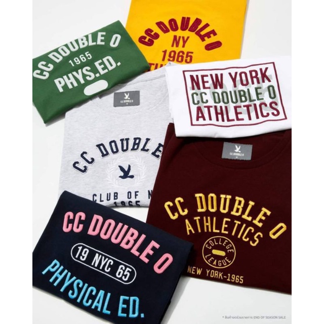 cc-ooแท้100เสื้อยืดผู้หญิงลายกราฟฟิก CC-OO คอลใหม่ล่าสุด ไซส์xs-xl ...