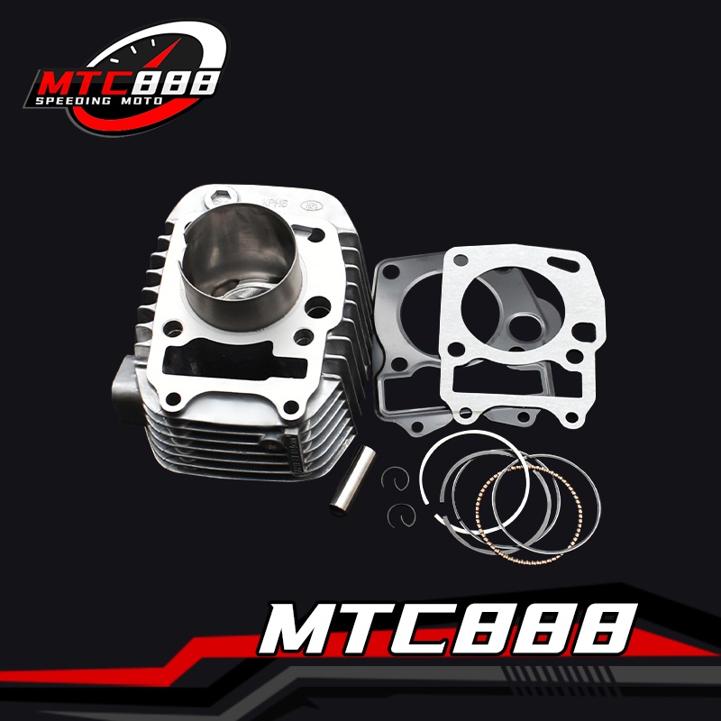 เสื้อสูบ wave125 รุ่นคาบูู ลูกสูบ + แหวนสูบ 54-59 mm เสื้ิอสูบ เวฟ125 เสื้อลูกสูบเดิม ได้ครบชุด