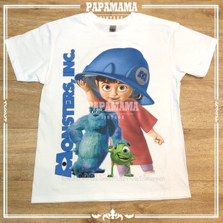 [ MONSTERS INC.] Gilden แท้100%  เสื้อการ์ตูน DTG ดิจิตอลปรินท์ papamama vintage shirt