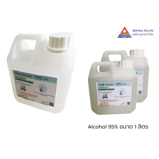 เอทิล แอลกอฮอล์ (Ethyl Alcohol) 95% (เอทานอล 95) (Ethanol 95) ขนาด 1 ลิตร