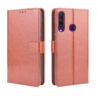 เคสสำ Huawei Y6p Case PU Leather Flip Phone Case Huawei Y6p Y 6p Y 6p เคสโทรศัพท์มือถือ พลิกซองโทรศัพท์