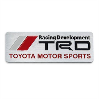 โลโก้ ติดท้าย เพลส "TRD Motor Racing" Corollar Altis, Camry, Hilux Vigo, Vios, Fortuner