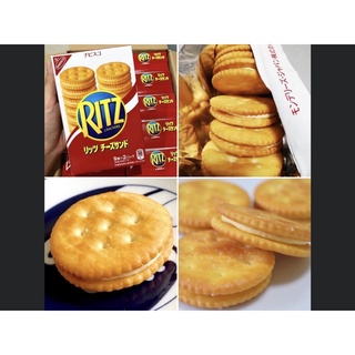 RITZบิสกิตสอดไส้ชีส,ช็อกโกแลต,ครีมนมวานิลาจากญี่ปุ่น😍😍😍