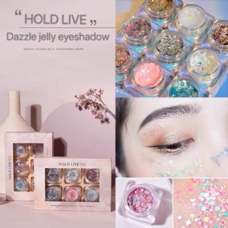 Holdlive DAZZLE COLOR JELLY EYESHADOW CREAM Glitter Eye Makeup เทรนด์แต่งตาวิ้งวับ**ของแท้ พร้อมส่ง