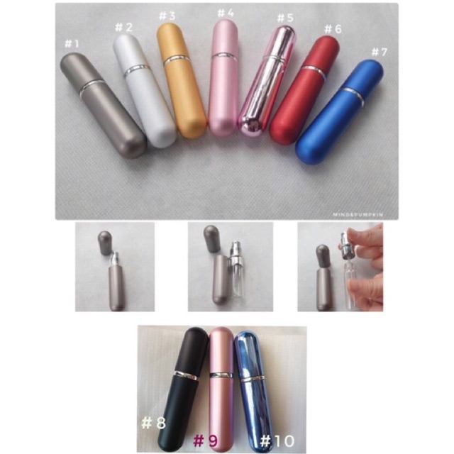 【M&P】ขวดแบ่งน้ำหอม แบบเปิดขวดเติม ขวดน้ำหอมพกพา ขนาด 5 ml