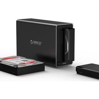 Orico 2 Bays 3.5" Hard Drive Enclosure USB 3.0 Black (NS200-U3)