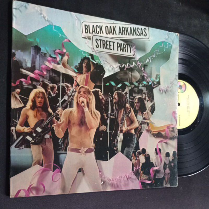 แผ่นเสียง เพลงสากล Black OAK ARKANSAS Street party Shopee Thailand