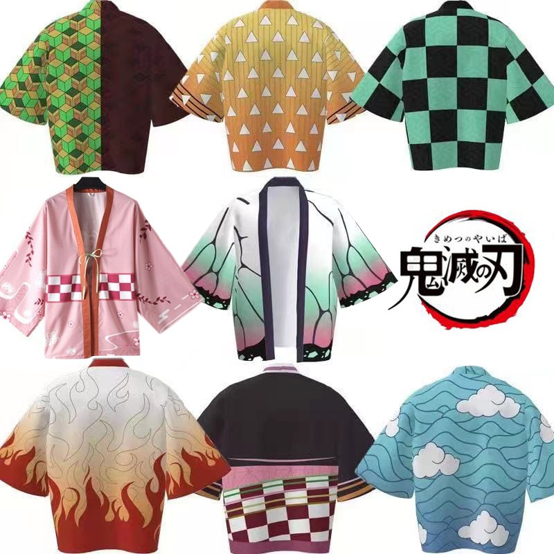 เสื้อคลุมไซส์เด็กอนุบาลชาย-หญิง ลายดาบพิฆาตอสูร สินค้าพร้อมส่งจากกทม.