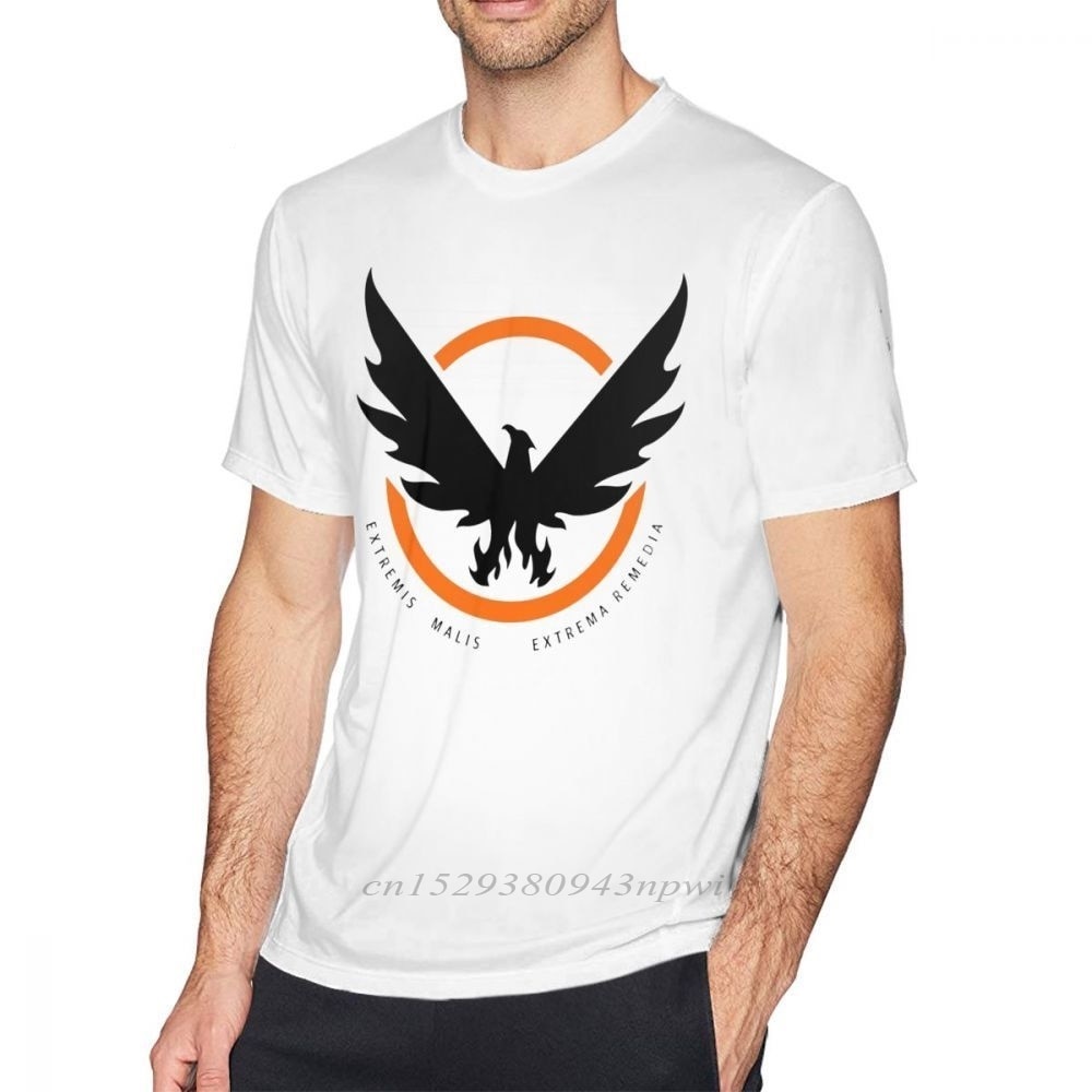Tom Clancy S The Division T เสื้อ Division 2 SHD โลโก้เสื้อยืดแขนสั้นน่ารัก Tee เสื้อ Basic 100% Cot