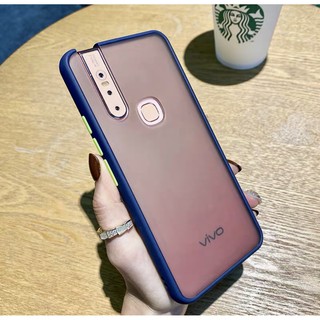 Case Vivo V15 เคสกันกระแทก ขอบสีหลังขุ่น ขอบนิ่มหลังแข็ง เคสโทรศัพท์ VIVO V15 วีโว่ พร้อมส่ง [ ส่งจากไทย ]