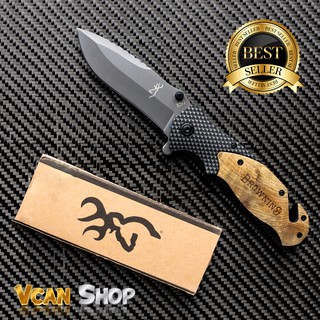 BROWNING Outdoor Folding Knife  มีดพับ แคมป์ปิ้ง บราวนิง EDC