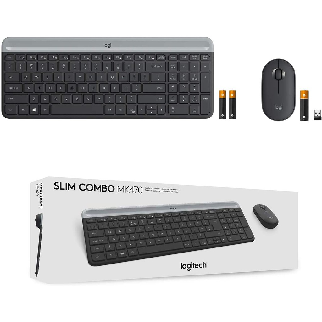 ⚡️คีย์บอร์ดและเมาส์ไร้สาย⚡️ Logitech MK470 Slim Wireless Combo (คีย์ไทย-อังกฤษ) Warranty 1 - y รูปที่ 7