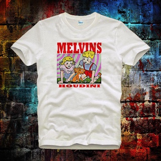 เสื้อยืดผ้าฝ้ายพิมพ์ลาย Melvins Houdini เสื้อยืดลําลอง แขนสั้น คอกลม พิมพ์ลายวงร็อค เมทัล สไตล์วินเทจ เรโทร DIY 2022