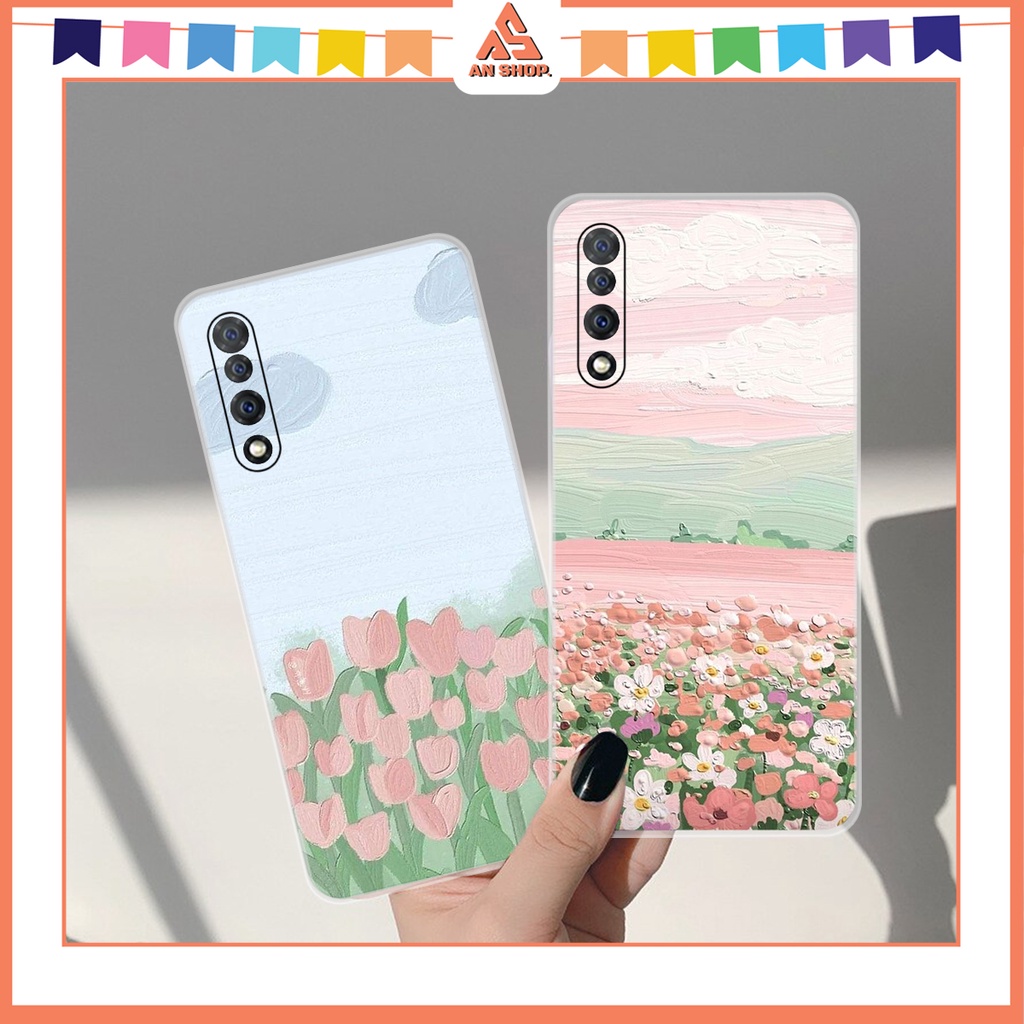 เคสโทรศัพท์สําหรับ Vsmart Live / Live 4 3D Flower Art Oil Painting