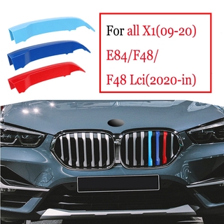 แถบติดกระจังหน้ารถยนต์ สำหรับตกแต่งรถ BMW X1 E84 F48 F49 2020 2009-2015 2016-2019 3 สี