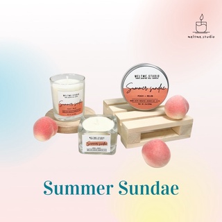 เทียนหอมไขถั่วเหลือง meltme.studio กลิ่น Summer Sundae