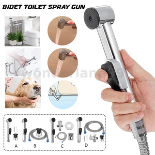 Abs Douche Bidet Spray Shattaf หัวฝักบัวมุสลิม ชุดทองเหลืองมือถือ