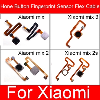 อะไหล่ปุ่มโฮมลายนิ้วมือสําหรับ Xiaomi Mi Mix 2 2 S 3 Menu Recognition Sensor Flex