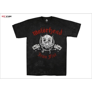 เสื้อยืดโอเวอร์ไซส์เสื้อยืด ลายวง Motorhead ของแท้ (กําปั้นเหล็กมัดย้อม)S-4XL