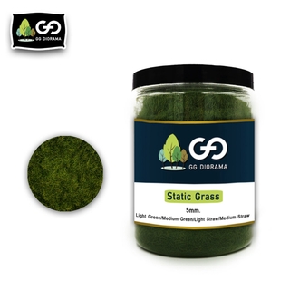 GG Diorama Static Grass 5 mm Medium Green หญ้าเทียม