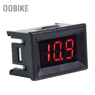 Oobike โวลต์มิเตอร์ดิจิตอล 0.36 นิ้วสองสาย Dc 2.4-30V หน้าจอ Led กันน้ําสําหรับใช้ในการวัดแรงดันไฟฟ้า