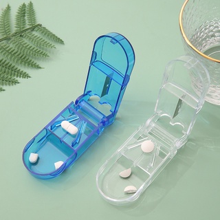 กล่องตัดยา รุ่นใหม่ ใบมีดคม ที่แบ่งเม็ดยา ที่ตัดเม็ดยา ที่ตัดยา ที่แบ่งยา ตลับใส่ยา pill cutter ตลับใส่ยา SC9224