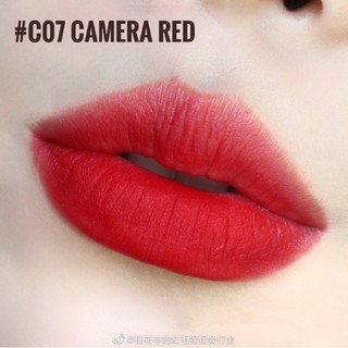 ลิควิดลิปสติก COTTON-KISSED LIQUID  LIPSTICKสีC07camera red