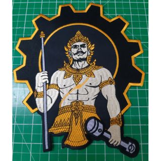 พระวิษณุกรรมถือสูบ-ขนาด20x24ซม-(A03-สำหรับเย็บติด)