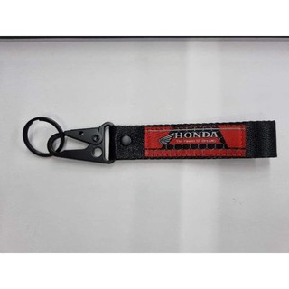Key Chain Honda ปีก งานผ้า ดำ