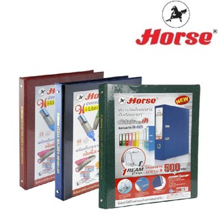 HORSE แฟ้มโชว์เอกสาร 4  ห่วง ขนาด A4 ตราม้า H-600   จำนวน 1 เล่ม