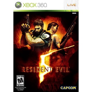 Resident Evil 5 xbox360 [Region Free] แผ่นXbox360 แผ่นไรท์เล่นได้กับเครื่องที่แปลงระบบแล้ว