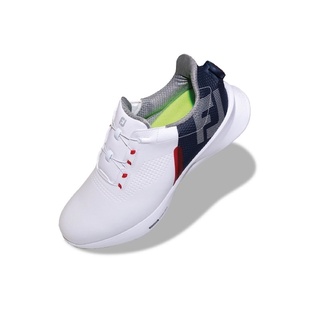 รองเท้ากอล์ฟ Footjoy FUEL BOA กันน้ำ Waterproof #53095 White/ Red/ Blue - Available End September 2022