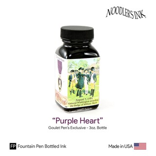 Noodlers "Purple Heart" Ink 3oz.Bottle - หมึกนูดเดิลเล่อร์ สีเพอเพิลฮาร์ท ขวดขนาด 3 ออนซ์