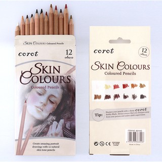 COROT Skin Colour Pencil ชุด 12สี โทนสีผิว